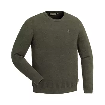 Pinewood Värnamo Crewneck strikket sweater, Grøn Melange