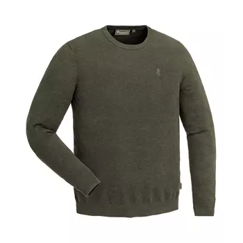 Pinewood Värnamo Crewneck strikket sweater, Grøn Melange