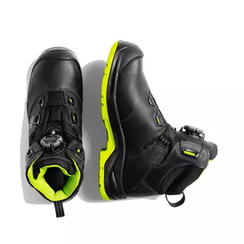 Arbesko 949 safety boots S3, Black/Lime