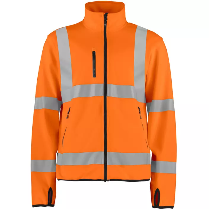 ProJob softshell jacket 6105, Hi-Vis Orange/Black, large image number 0