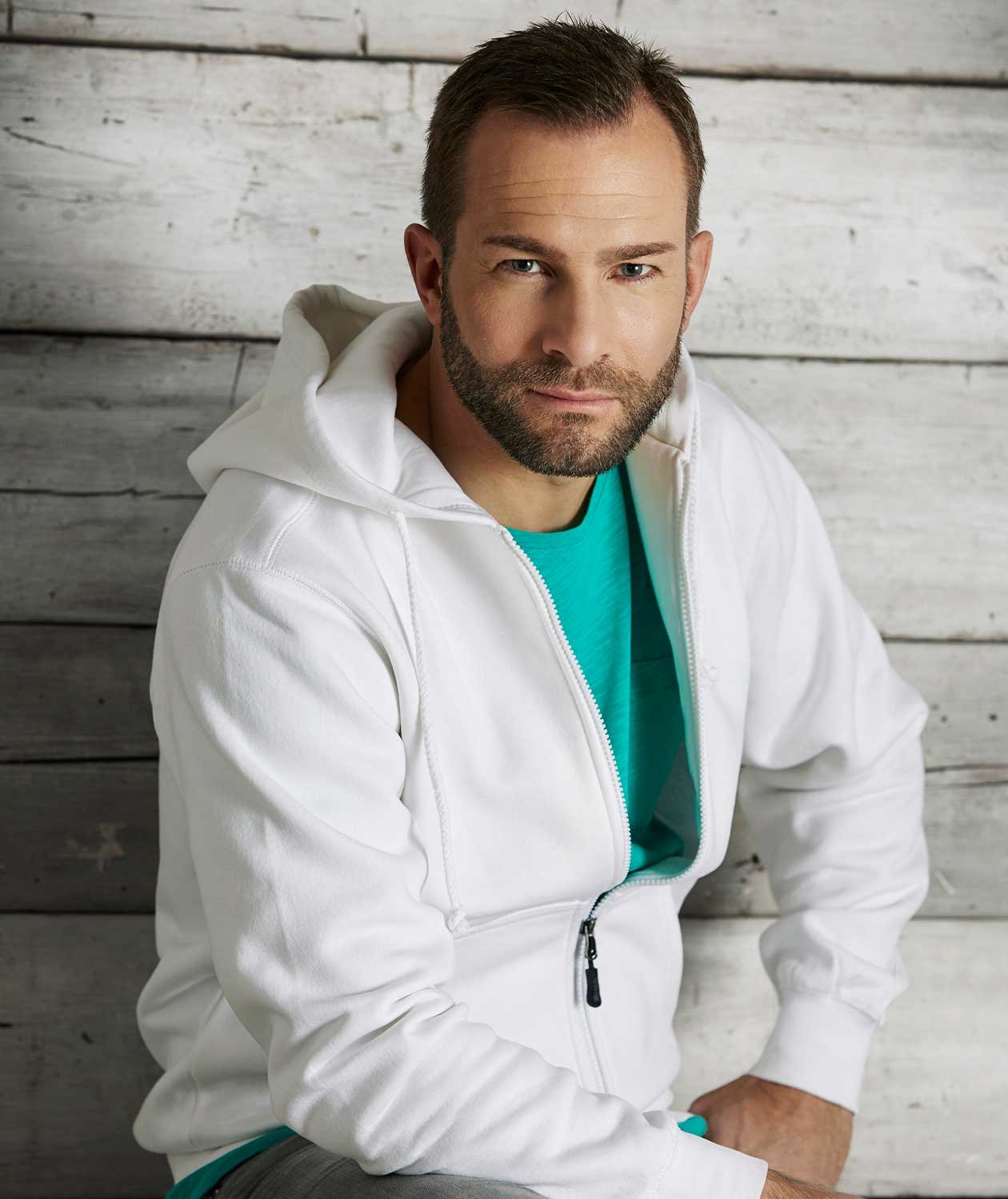 South West Parry hoodie with full zipper, White, large image number 1