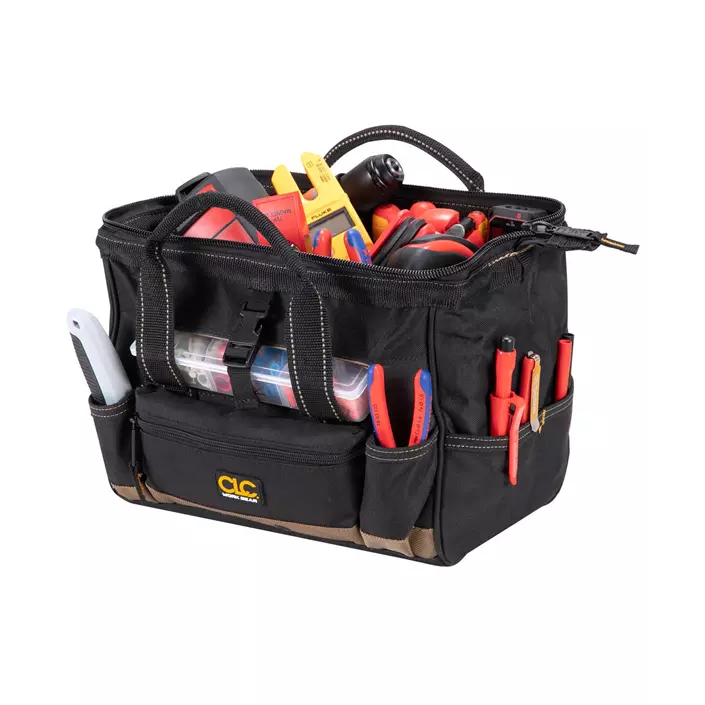 CLC Work Gear 1533 small tool bag, Black/Brown, Black/Brown, large image number 3