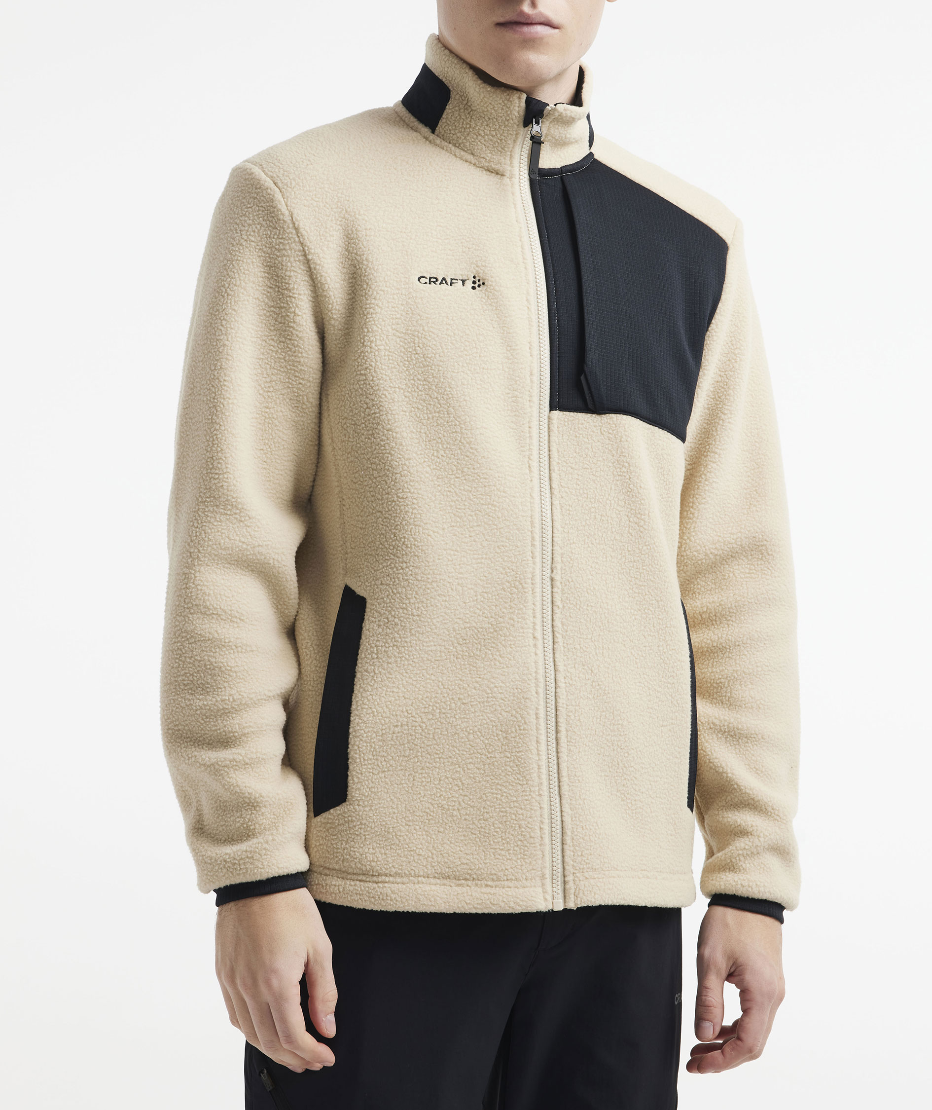 Craft ADV Explore pile fleece jacket, Ecru-black, large image number 5