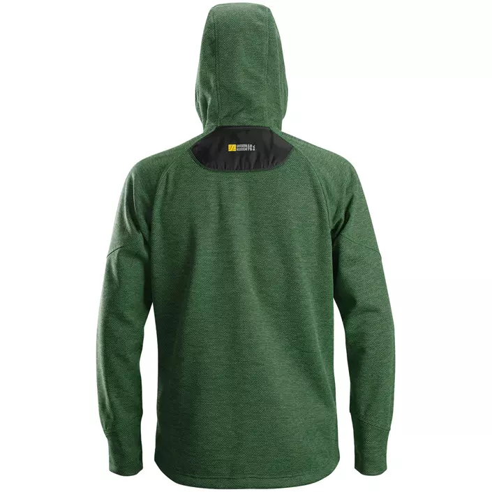 Snickers FlexiWork fleece hoodie 8041, Forest green/black, large image number 1