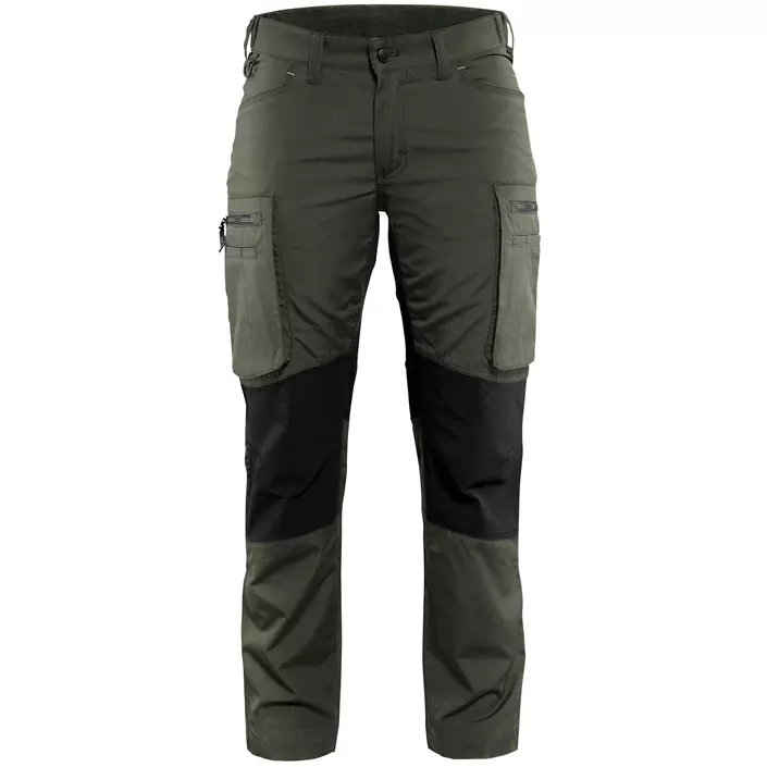Blåkläder Unite women's service trousers, Army Green/Black, large image number 0