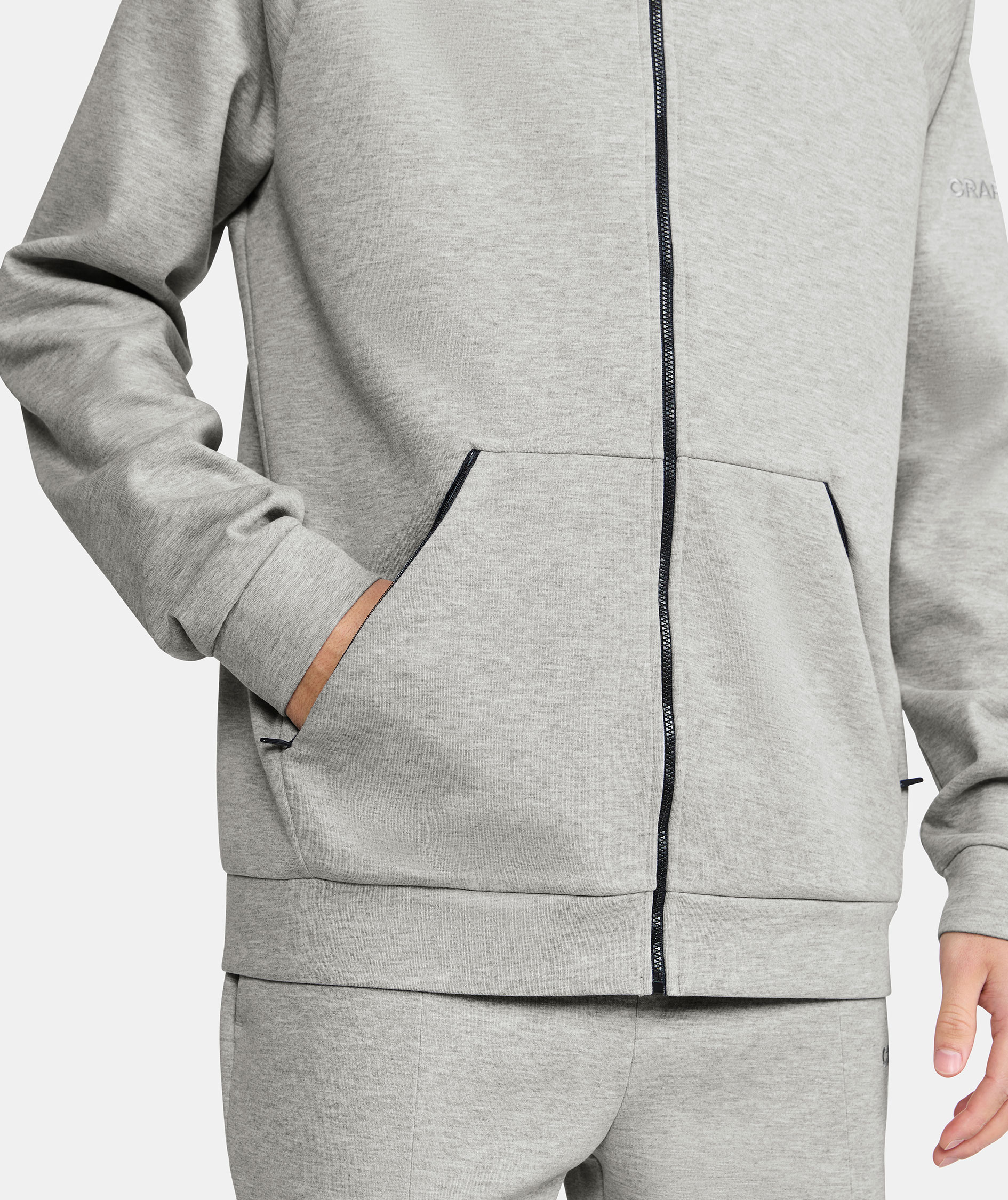 Craft ADV Join Hoodie mit Rei&szlig;verschluss, Grey melange, large image number 6