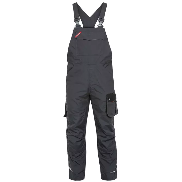 Engel Galaxy bib and brace trousers, Antracit Grey/Black, large image number 0