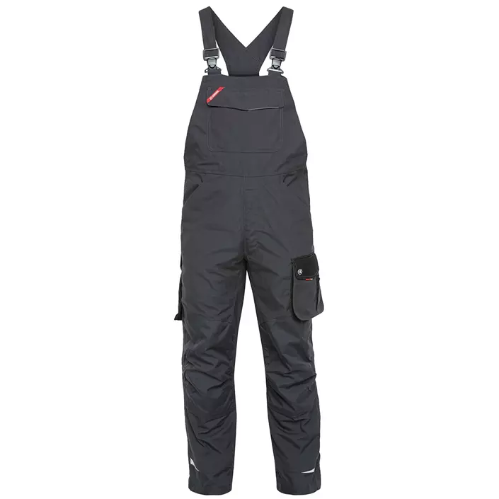 Engel Galaxy bib and brace trousers, Antracit Grey/Black, large image number 0