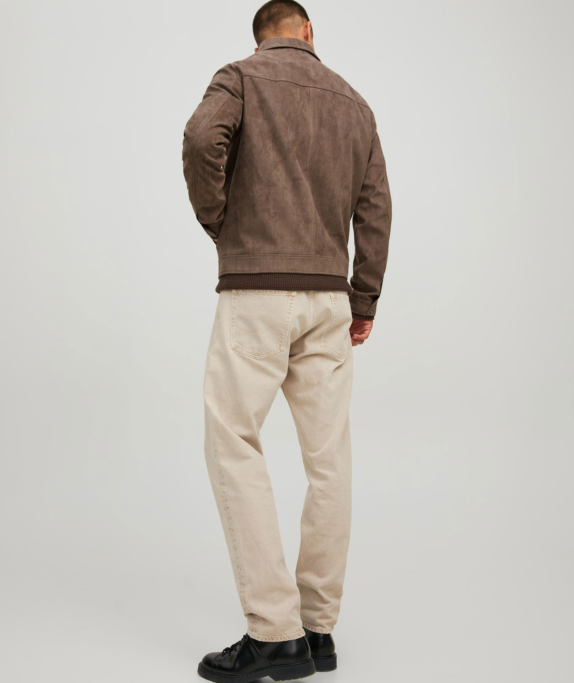 Jack & Jones JJEROCKY PAYTON faux leather jacket, Falcon, large image number 2