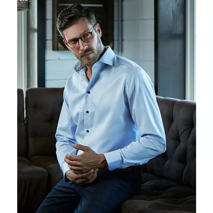 Tee Jays Luxury Comfort fit skjorta, Ljusblå/blå, large image number 1