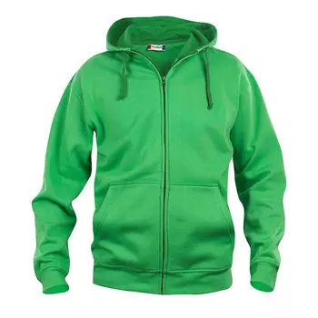Clique Basic Hoody Full Zip hoodie med blixtlås, Äppelgrön