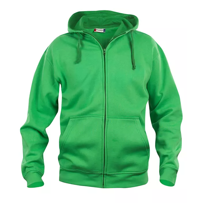 Clique Basic Hoody hoodie with full zipper, Apple Green, large image number 0