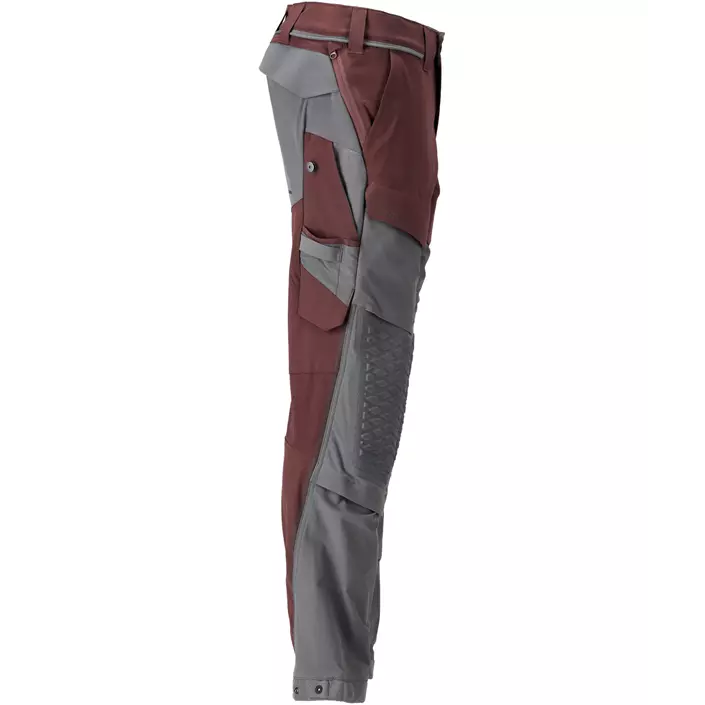 Mascot Customized work trousers full stretch, Bordeaux/Stone Grey, large image number 2