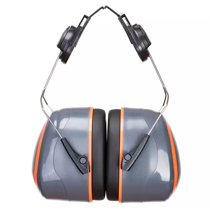 Portwest PW62 ear defenders helmet mounted, Grey/orange, Grey/orange, large image number 0