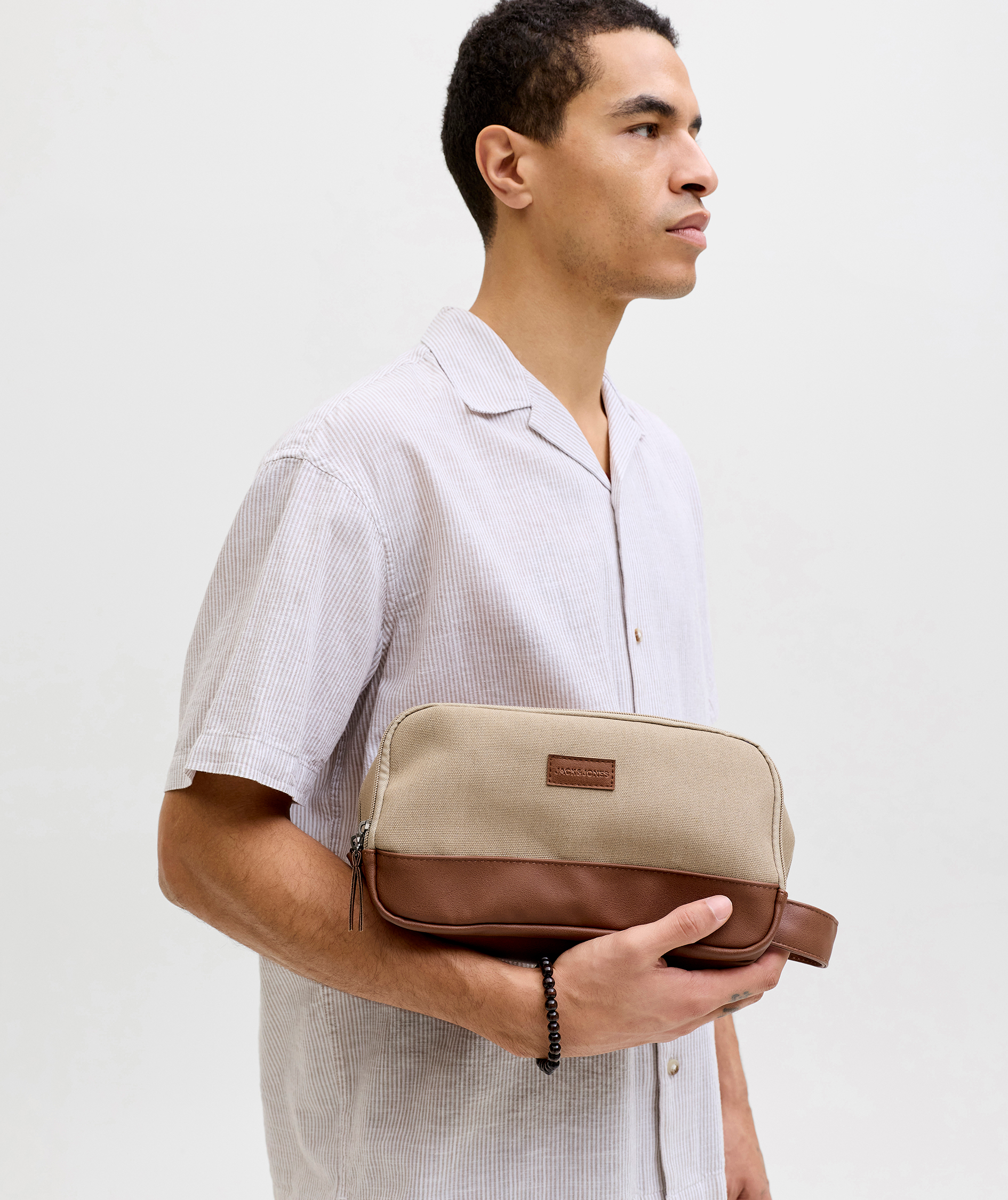 Jack & Jones JACPASCAL toiletry bag 3,7L, Beige