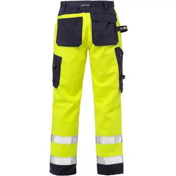 Fristads Flame craftsman trousers 2584 FLAM, Hi-Vis yellow/marine
