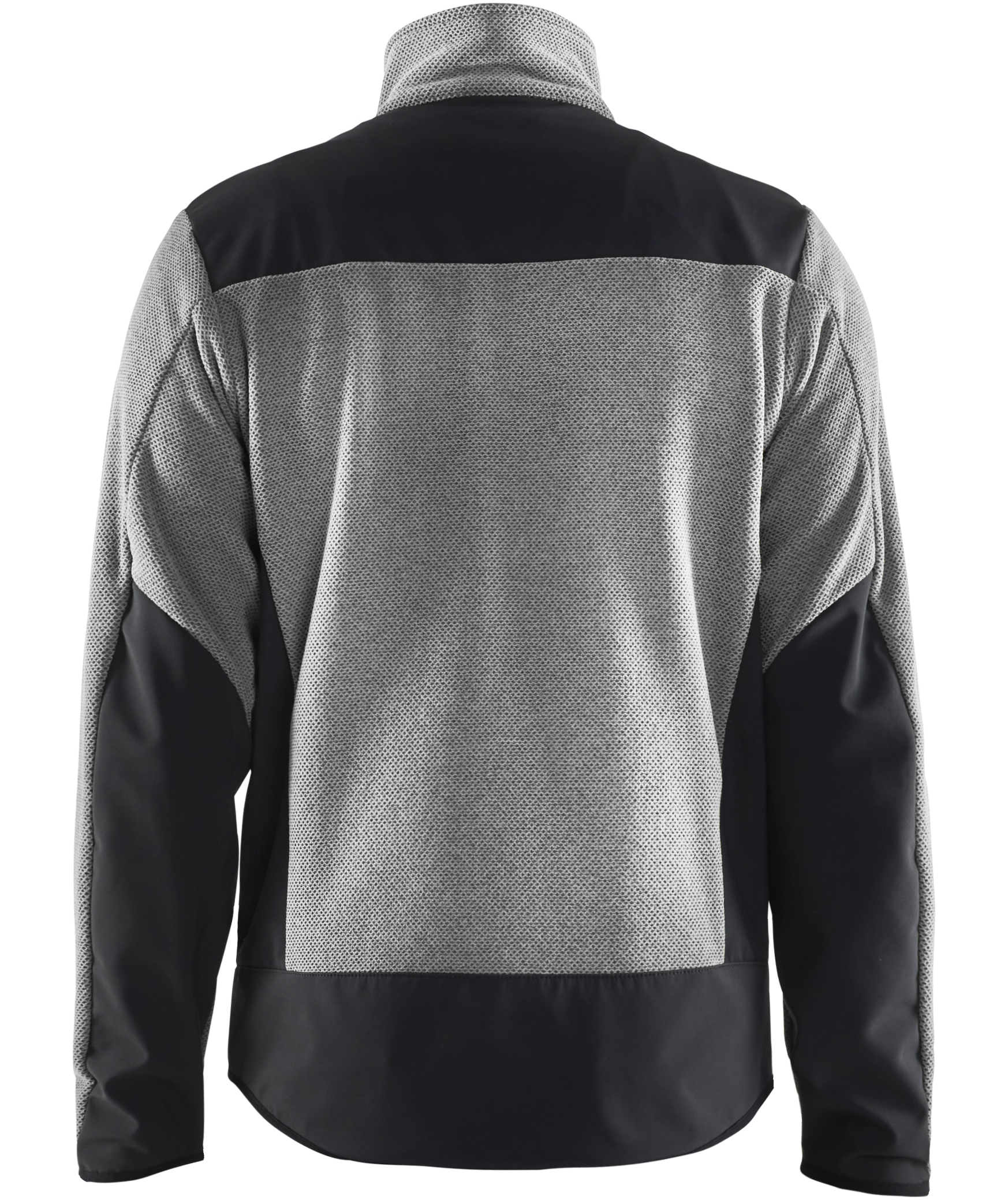 Bl&aring;kl&auml;der stickadjacka med softshell