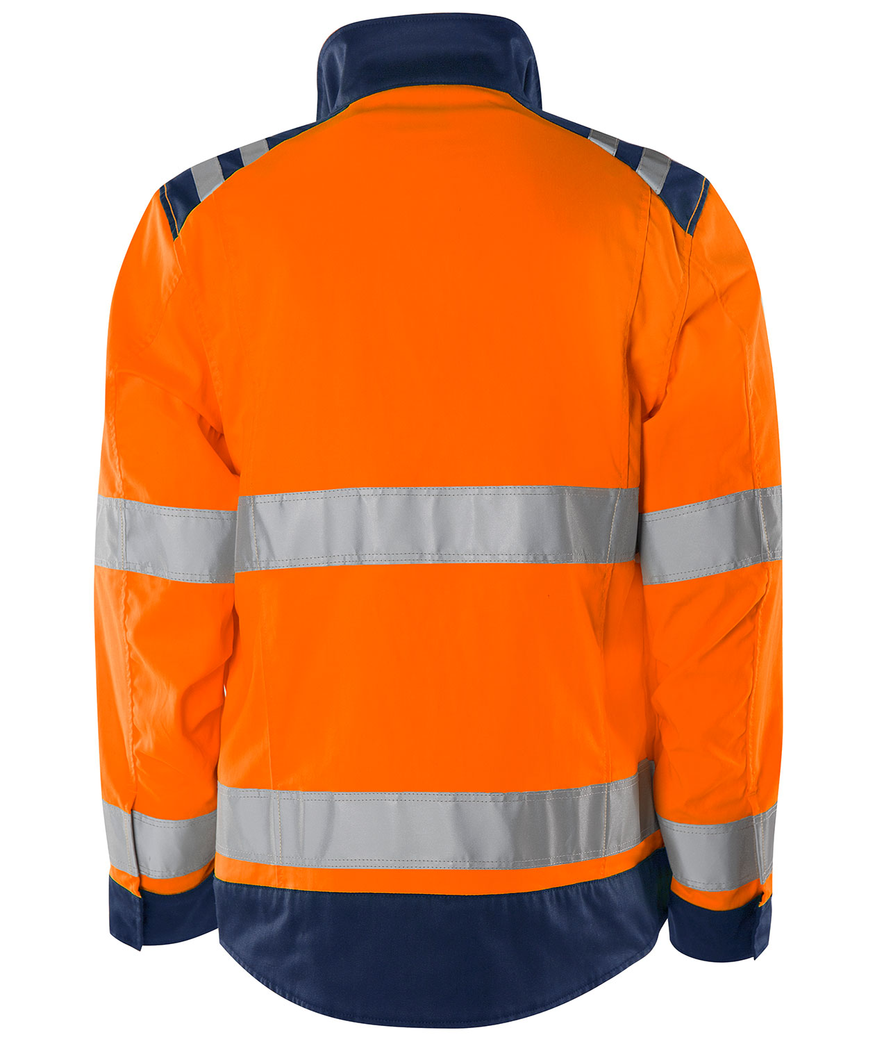 Fristads Green work jacket 4067 GPLU, Hi-vis Orange/Marine, large image number 2