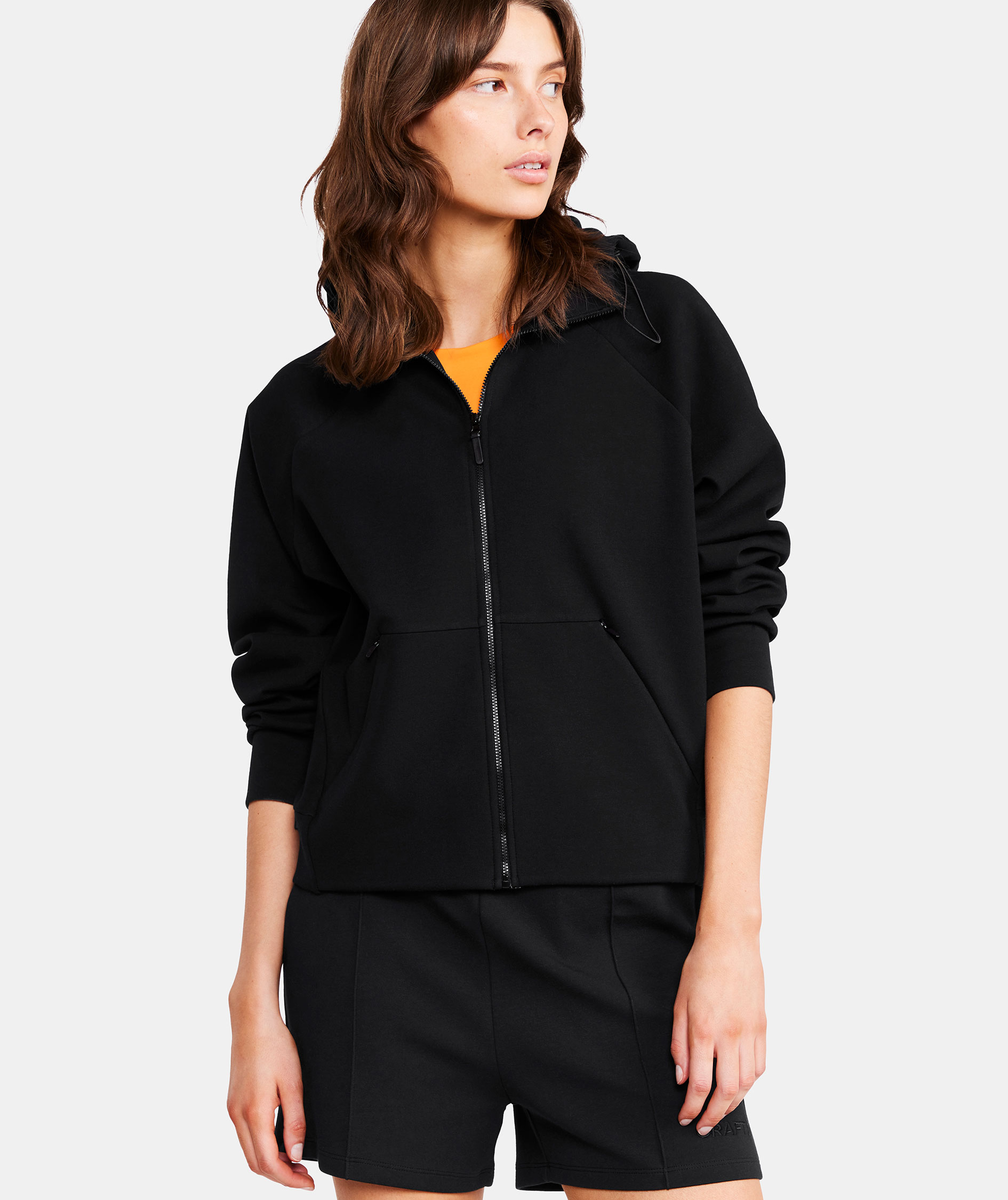 Craft ADV Join women's hoodie with zipper, Black, large image number 3