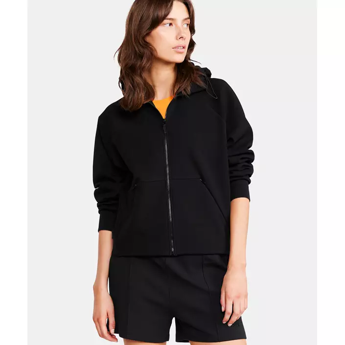 Craft ADV Join dame hættetrøje med lynlås, Black, large image number 3