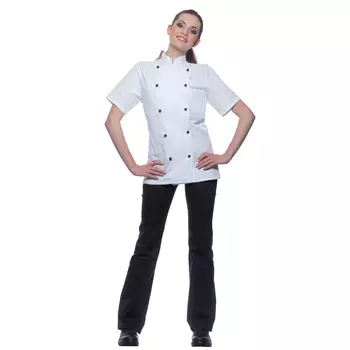 Karlowsky Pauline women's short-sleeved chefs jacket without buttons, White