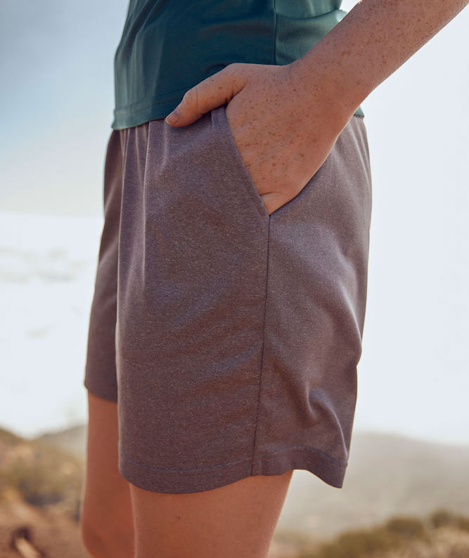 Clique Basic Active  shorts, Grey melange, large image number 2