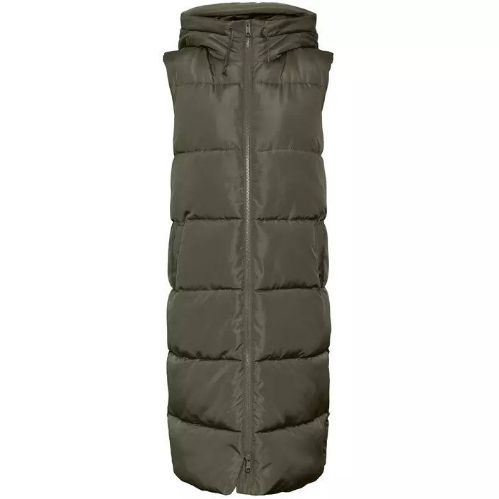Vero Moda VMLIGAANE lang vatteret vest, Grape leaf, large image number 0