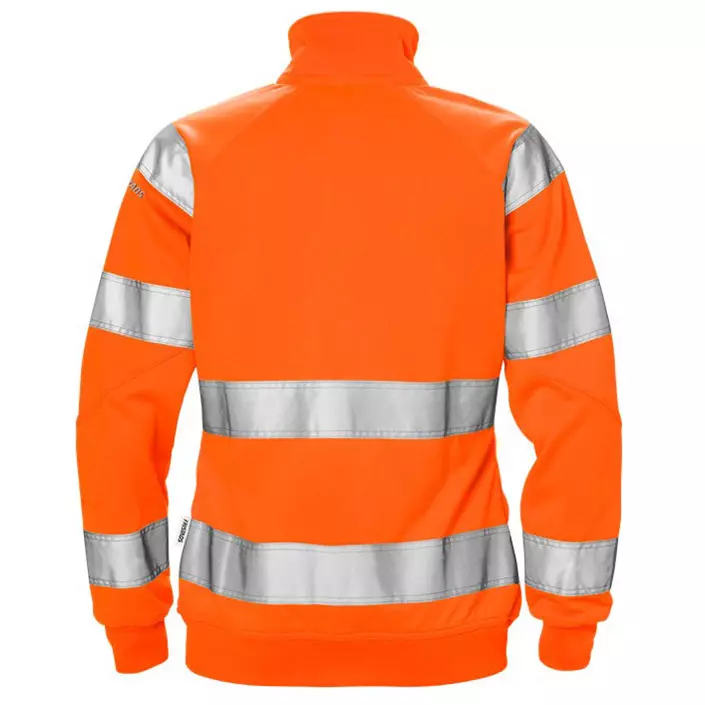 Fristads sweatshirt jacka dam 7427 SHV, Hi-vis Orange, large image number 1
