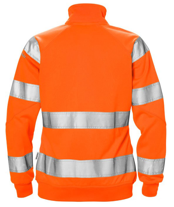 Fristads cardigan dam 7427 SHV, Varsel Orange, large image number 1