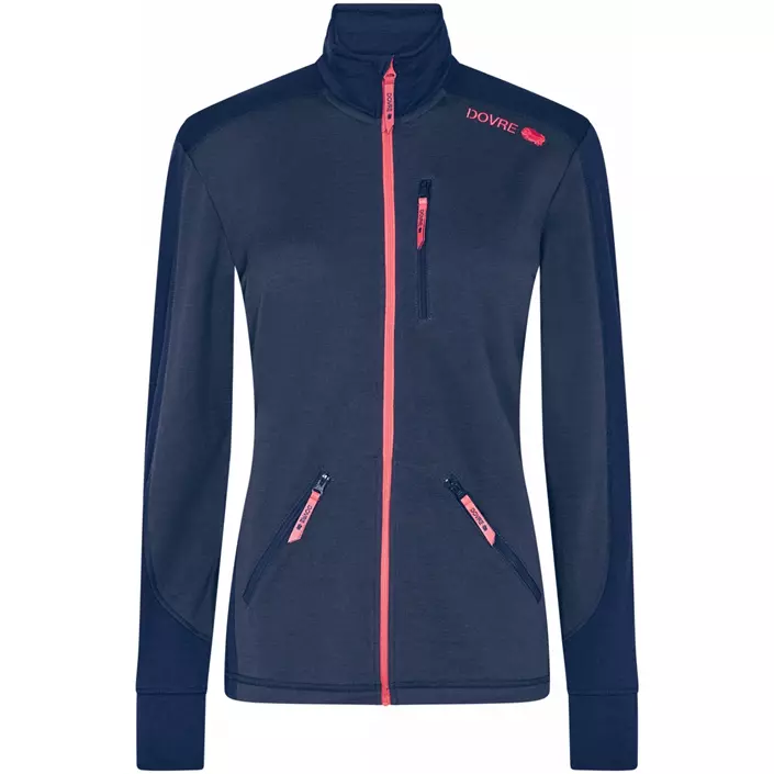 Dovre dame uld midlayer jakke, Navy, large image number 0
