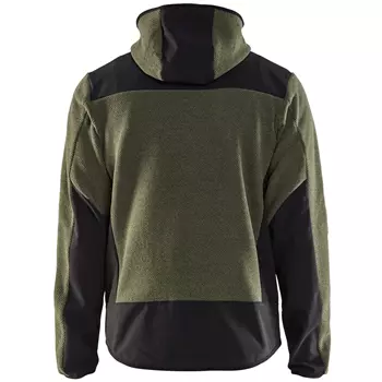 Blåkläder softshell strikket jakke, Høstgrønn/Svart