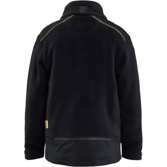 Blåkläder fleecetröja till barn, Svart/Varselgul, large image number 2