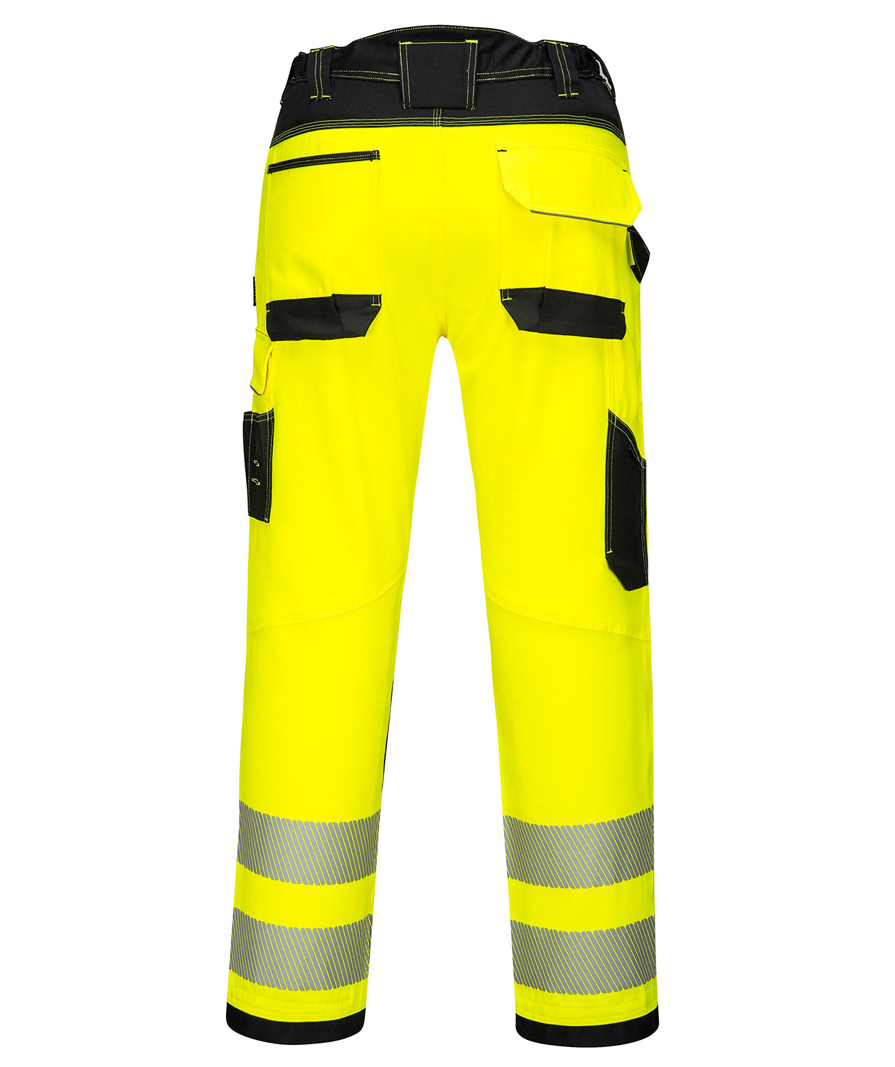 Portwest PW3 arbetsbyxa dam, Varsel Gul/Svart