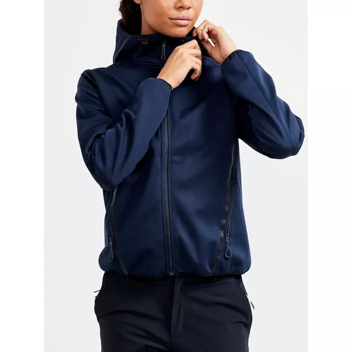 Craft ADV Explore Damen Softshelljacke, Blaze, large image number 1