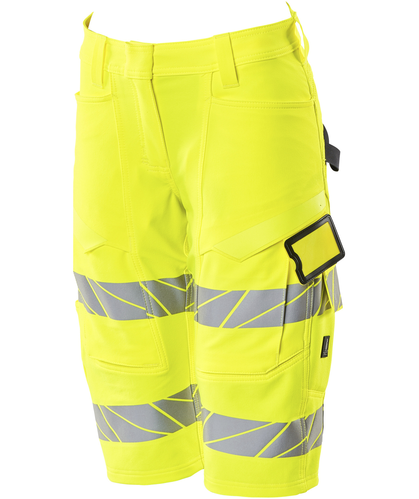 Mascot Accelerate Safe diamond fit women's shorts full stretch, Hi-viz yellow, large image number 2