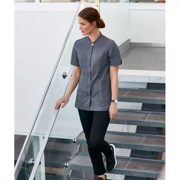 Smila Workwear Aila kortærmet dameskjorte, Graphite, large image number 1