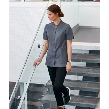 Smila Workwear Aila kortärmad skjorta dam, Graphite