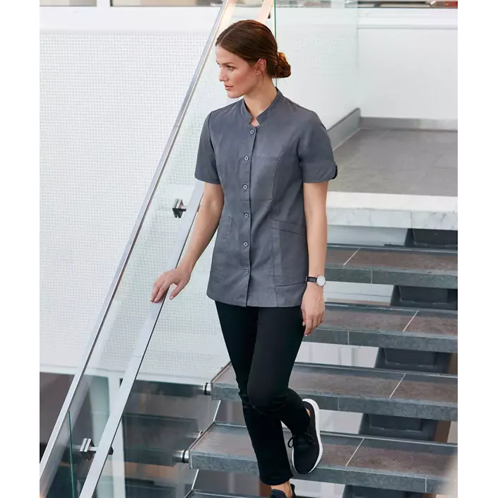 Smila Workwear Aila kortärmad skjorta dam, Graphite, large image number 1