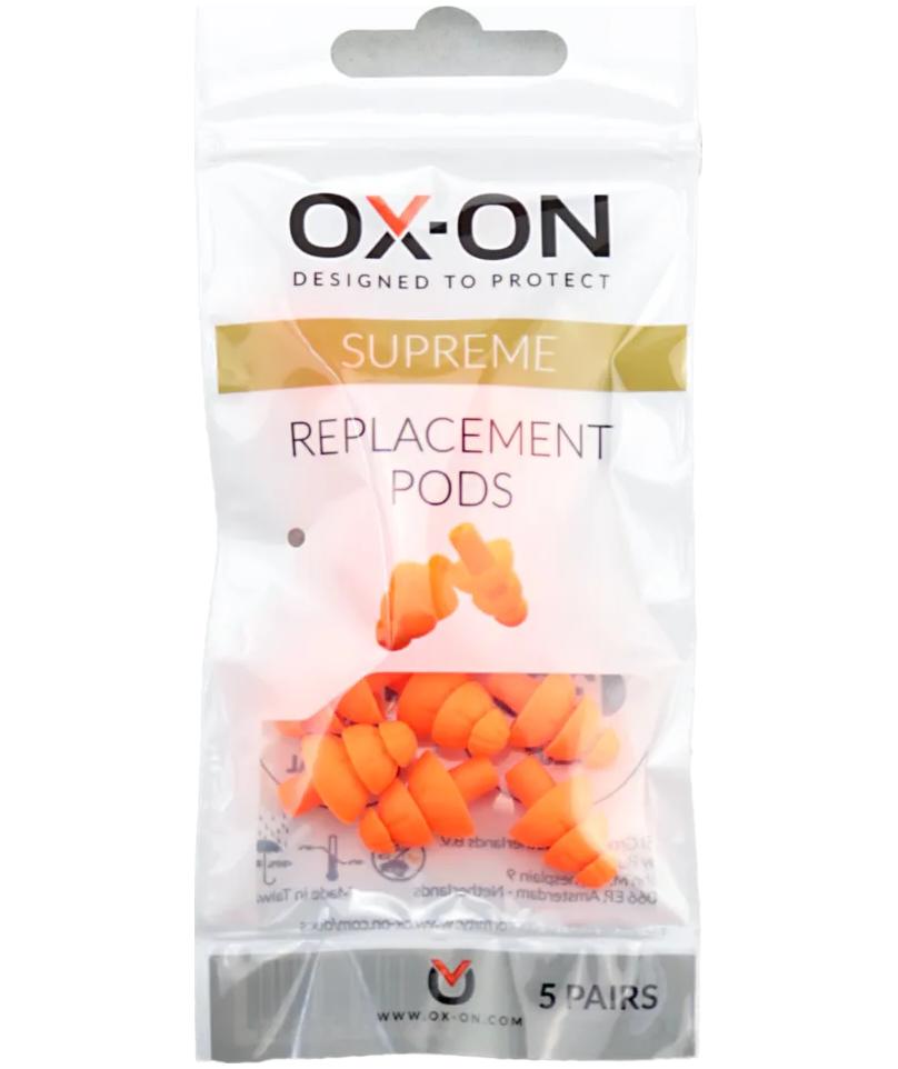OX-ON supreme 5-pak &oslash;repropper til b&oslash;jleh&oslash;rev&aelig;rn, Orange, Orange, large image number 3