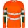 Engel Safety langermet T-skjorte, Hi-vis Oransje/Grønn, Hi-vis Oransje/Grønn, swatch