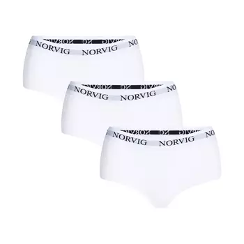 NORVIG 3-pack women's hipsters, White