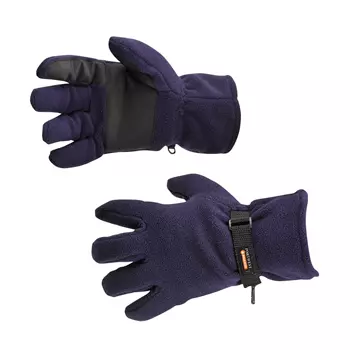 Portwest GL12 fleece gloves, Marine Blue