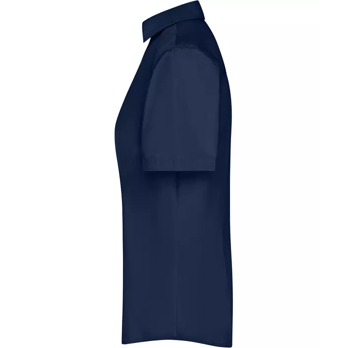 James & Nicholson kurzärmeliges Modern fit Damenhemd, Navy, large image number 3