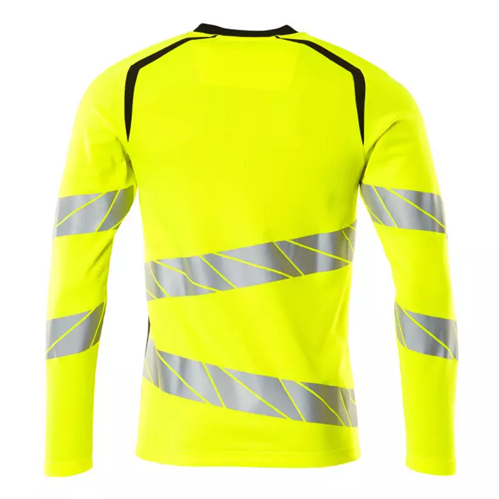Mascot Accelerate Safe long-sleeved T-shirt, Hi-vis Yellow/Black, large image number 1