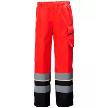 Helly Hansen UC-ME shell trousers, Hi-Vis Red/Ebony