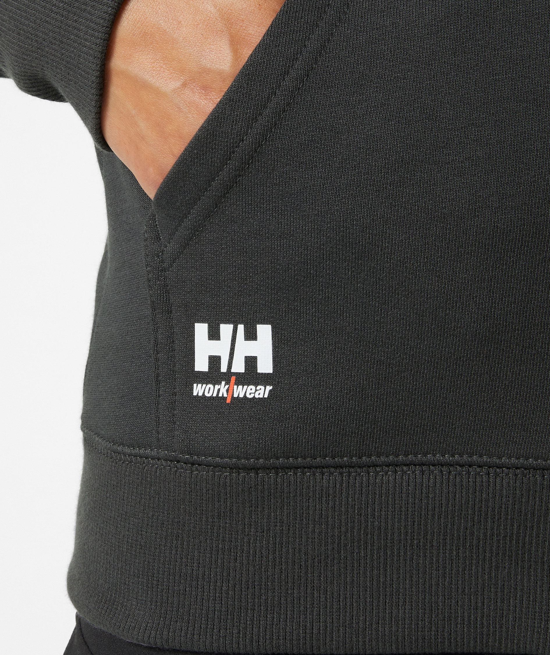 Helly Hansen Classic women's hoodie with zipper, Dark Grey, large image number 5