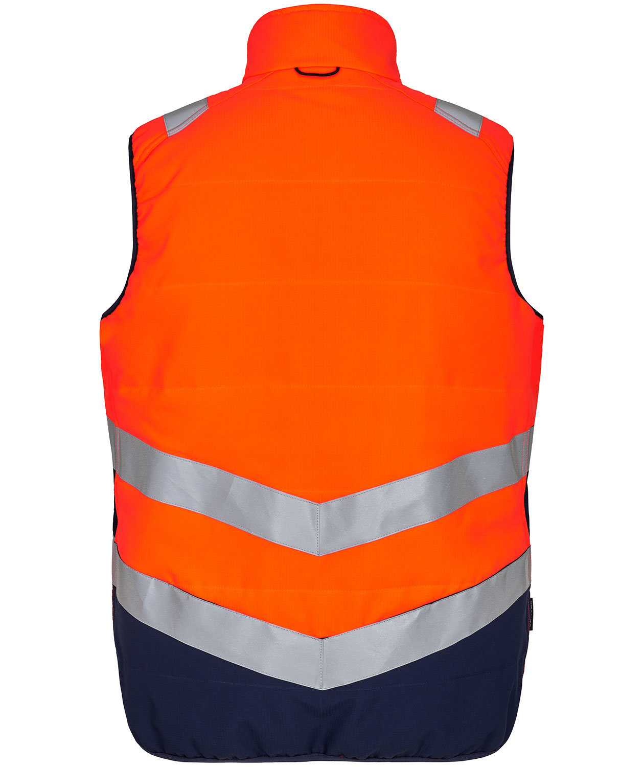 Engel Safety quilted vest, Orange/Blue Ink