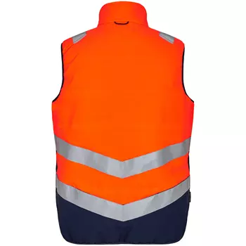 Engel Safety quiltet vest, Orange/Blue Ink