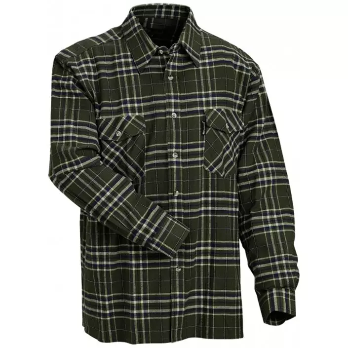 Pinewood Härjedalen regular fit flannel skovmandsskjorte, Grøn, large image number 0