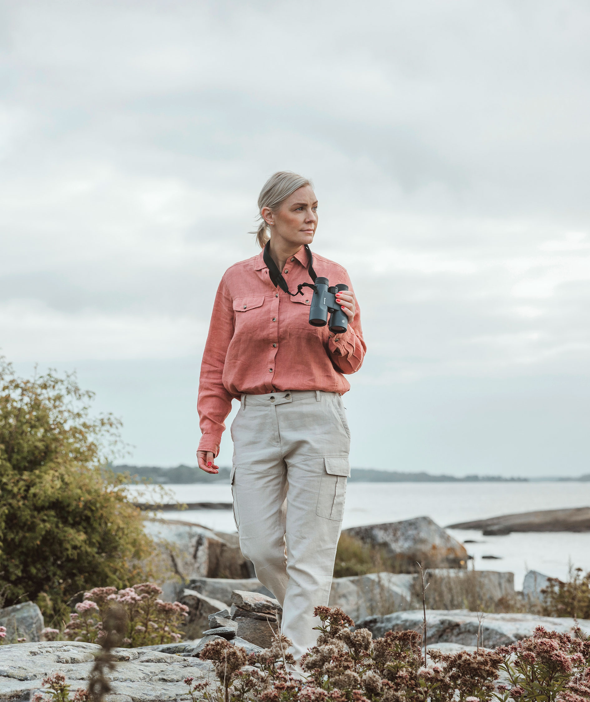 Pinewood&nbsp;V&auml;rnamo NatureSafe damebukser med h&oslash;r, Linen Beige, large image number 1